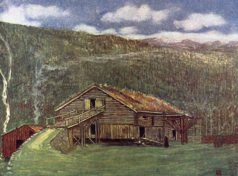 Noruega: Casa de campo y molino en Gjora de Nico Jungman