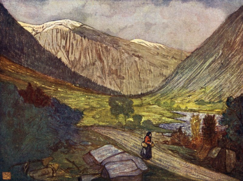 Noruega: Montañas y río en Gjora de Nico Jungman