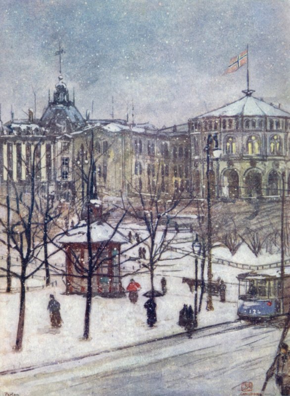 Noruega: Las Casas del Parlamento (Storthing), Christiania de Nico Jungman