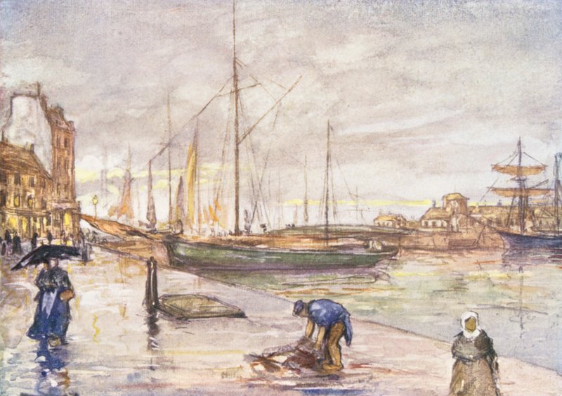 Cherbourg (litografía en color) de Nico Jungmann