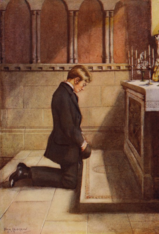 Aquí déjenoslo, ¿dónde mejor podríamos dejarlo, que en el altar? de Nicol Laidlaw