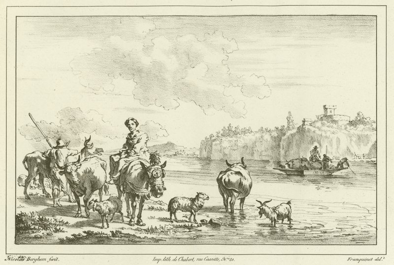 Mujer en una mula de Nicolaes Pietersz. Berchem