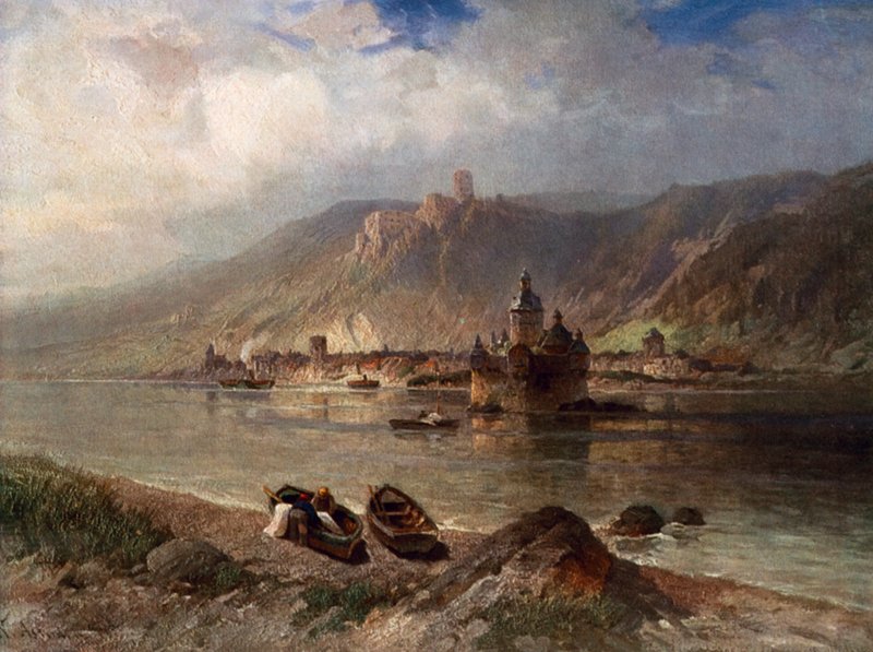 Caub y el Pfalz de Nicolai Astudin