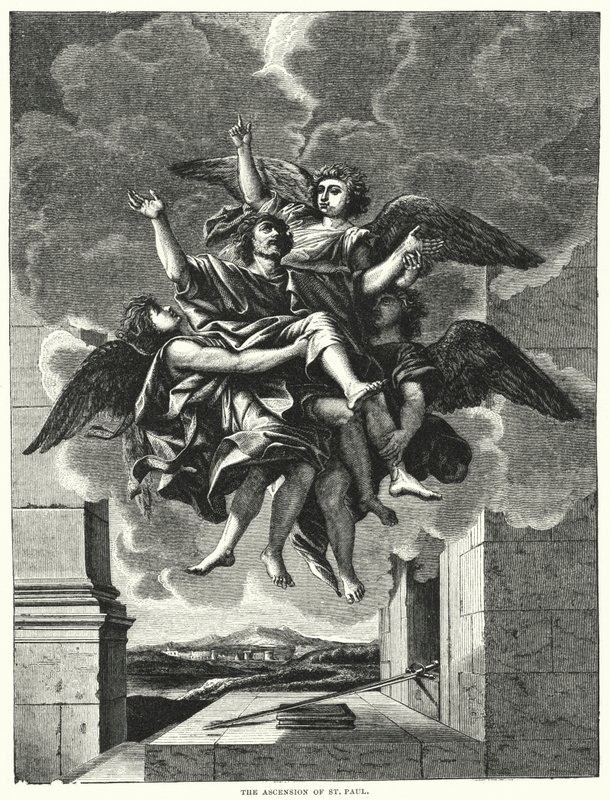 La ascensión de San Pablo de Nicolas (after) Poussin