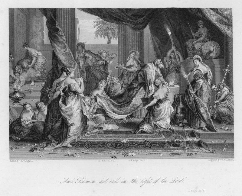 Apostasía de Salomón, I Reyes XI, 6 de Nicolas Vleughels