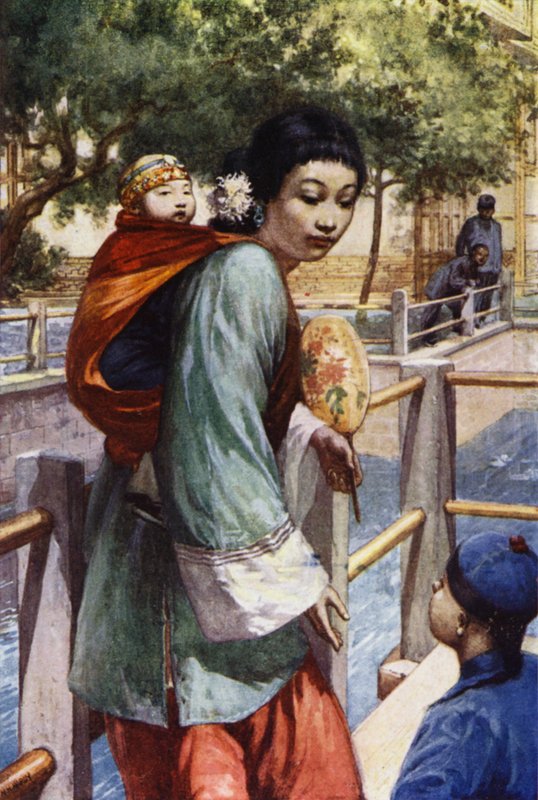 China: Niña y bebé de Norman Hardy