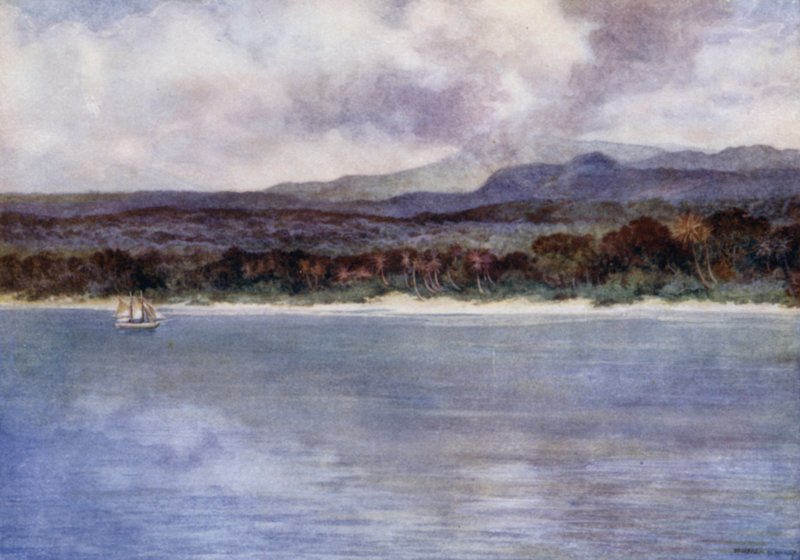 Monte Marion, el volcán activo, Isla de Ambryn, Nuevas Hébridas de Norman Hardy
