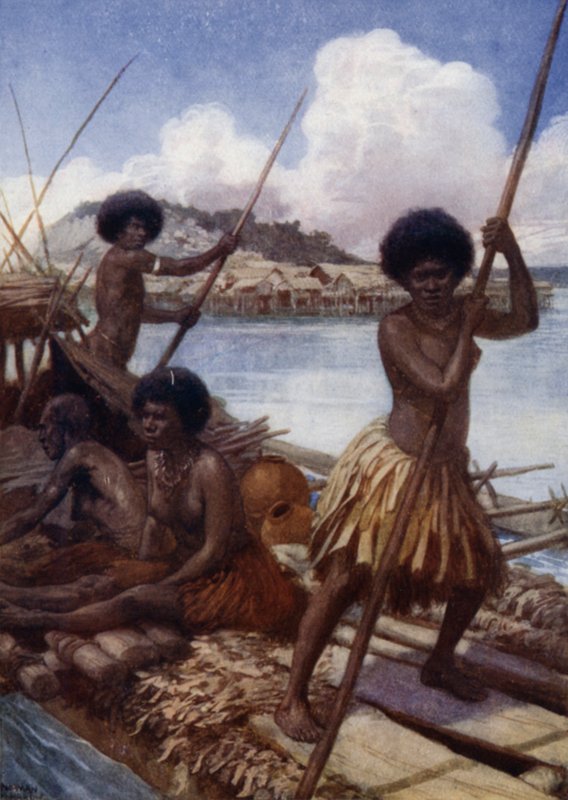 Al mercado, Nueva Guinea Británica de Norman Hardy