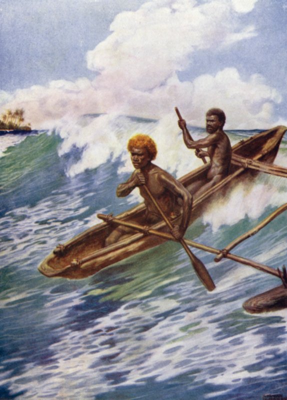 Pasando el Arrecife, Aoba, Nuevas Hébridas de Norman Hardy