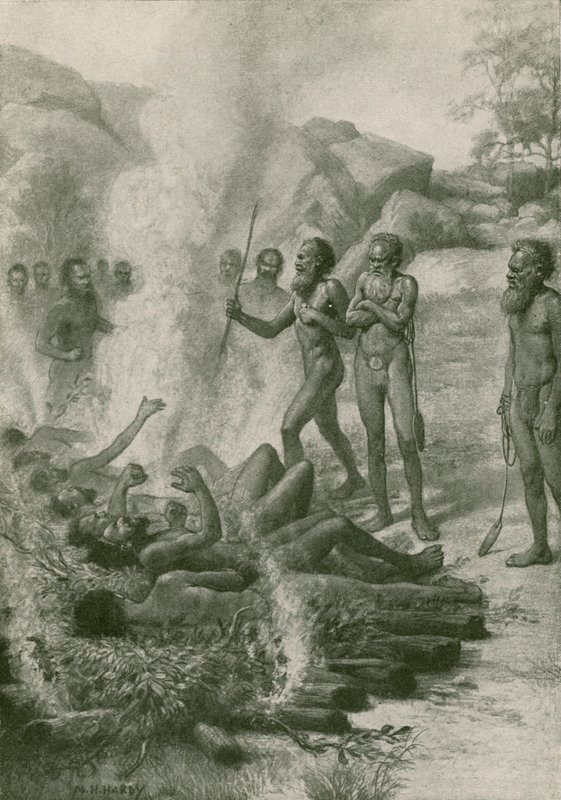 La prueba del fuego, una ceremonia totémica de Norman Hardy