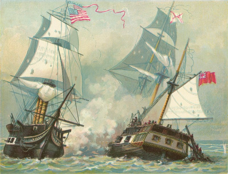 Lucha entre la Constitución y Guerriere de North American