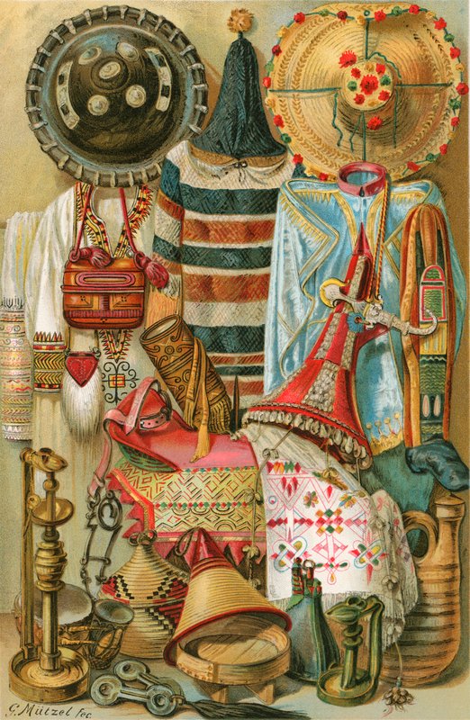 Cultura hamítica: obra de arte norteafricana de North American
