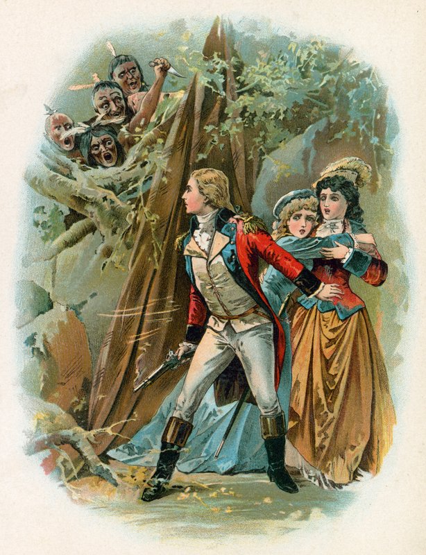 Ilustración para El último de los mohicanos de North American