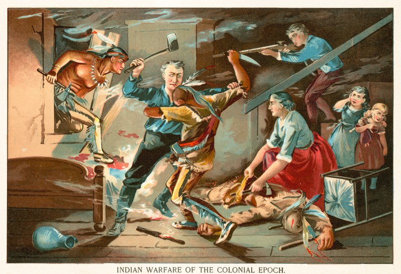 Guerra india de la época colonial de North American