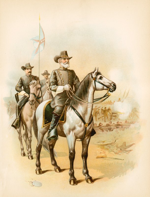 En la víspera de Gettysburg - El General Lee dirigiendo la batalla de North American
