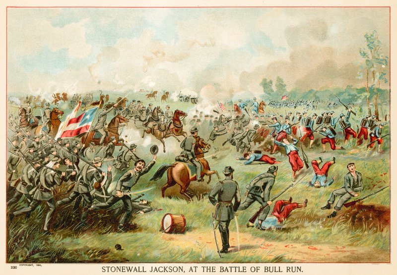 Stonewall Jackson, en la batalla de Bull Run de North American