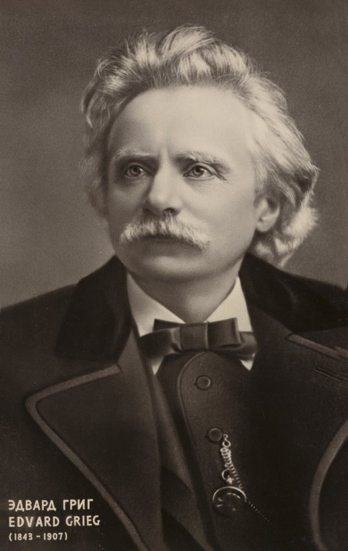 Edvard Grieg, compositor y pianista noruego (1843-1907) de Norwegian Photographer