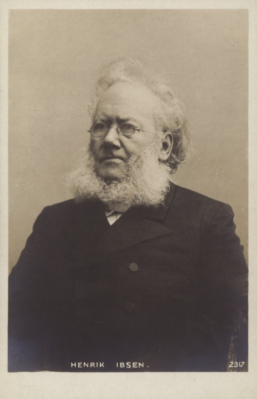Henrik Ibsen (1828-1906), dramaturgo noruego de Norwegian Photographer