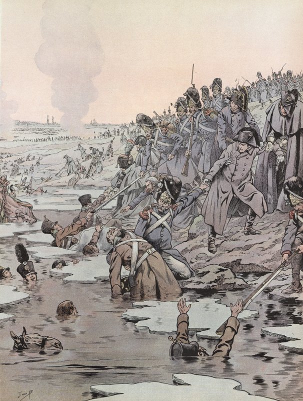 Napoleón en la Batalla de Austerlitz de Onfray de Breville Job
