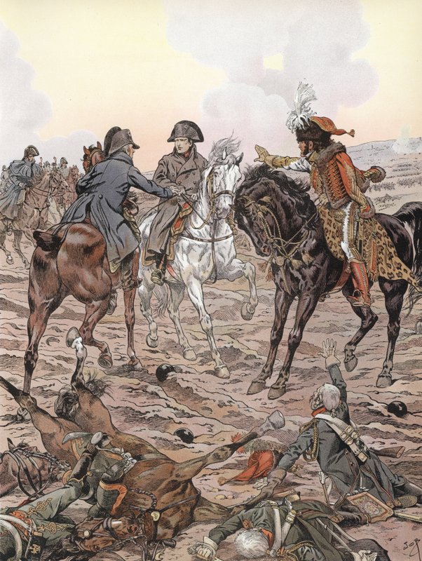 Napoleón durante la Batalla de Austerlitz de Onfray de Breville Job