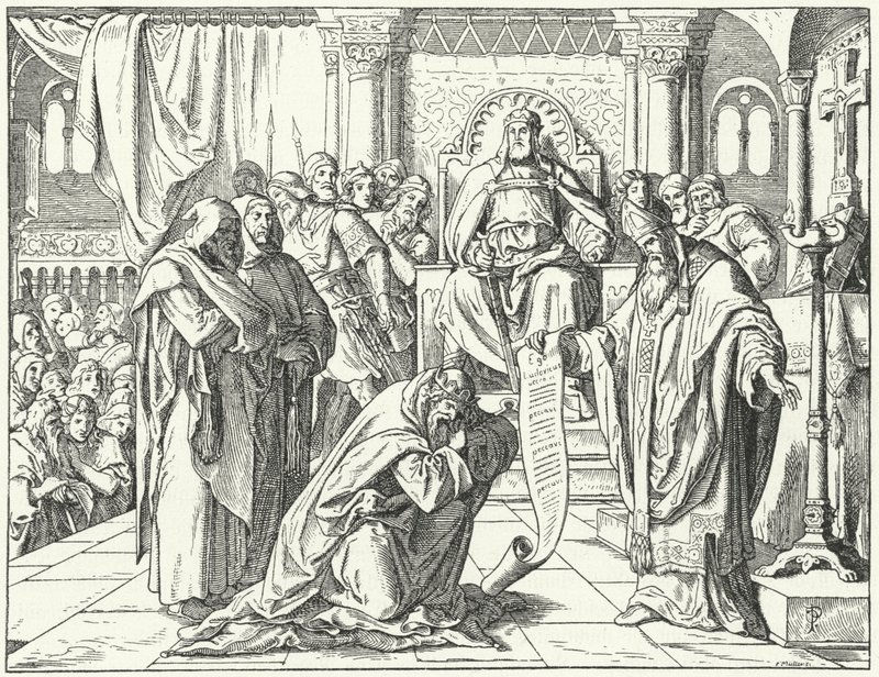 Penitencia pública de Luis el Piadoso, 822 de Oskar Pletsch