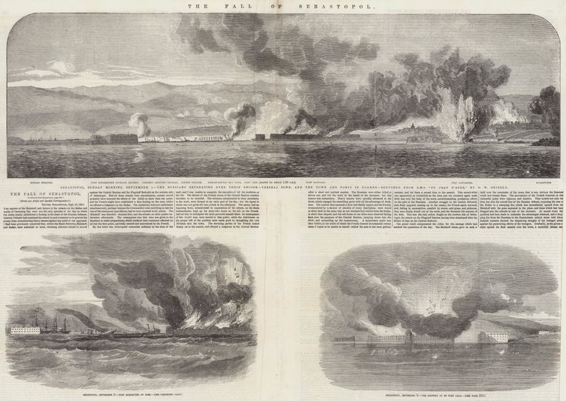 La caída de Sebastopol de Oswald Walters Brierly