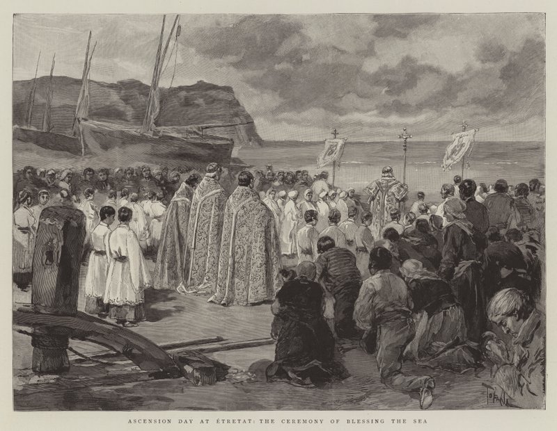 Día de la Ascensión en Etretat, la ceremonia de bendición del mar de Oswaldo Tofani