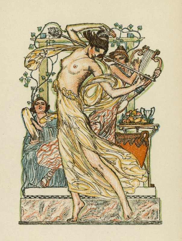 Canciones de Anacreonte (litografía en color) de Otto Friedrich