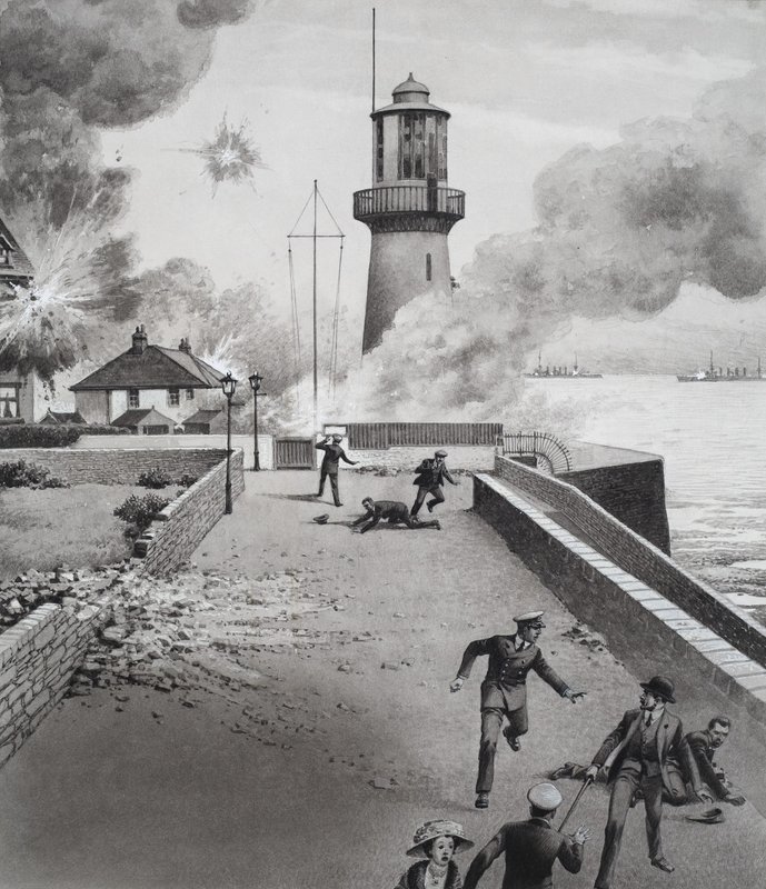 Faro bombardeado de Pat (1907 95) Nicolle