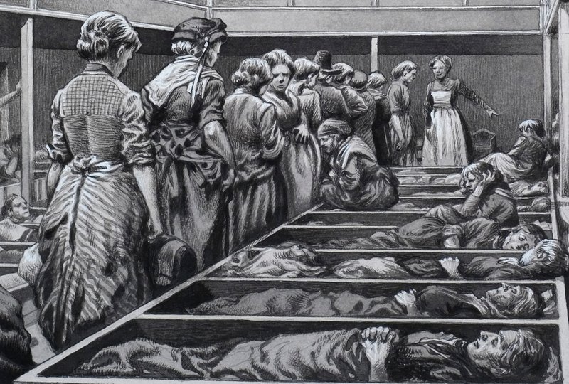 London Mission for Homeless Women (gouache sobre papel) de Pat (1907 95) Nicolle