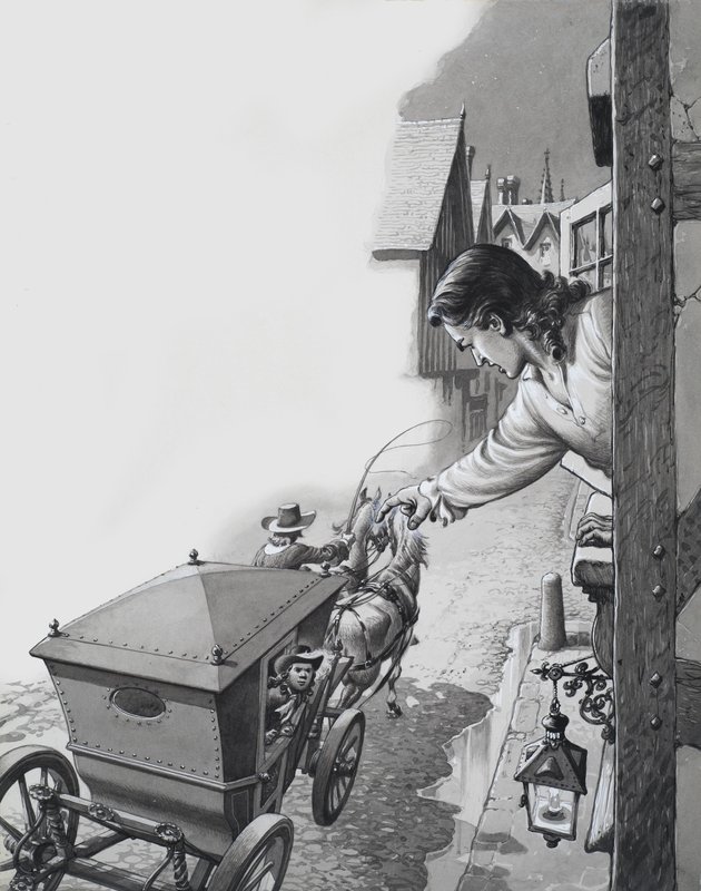 Mensajero en la noche de Pat (1907-95) Nicolle