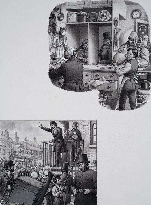 William Booth (1829-1912) (gouache sobre papel) de Pat (1907 95) Nicolle
