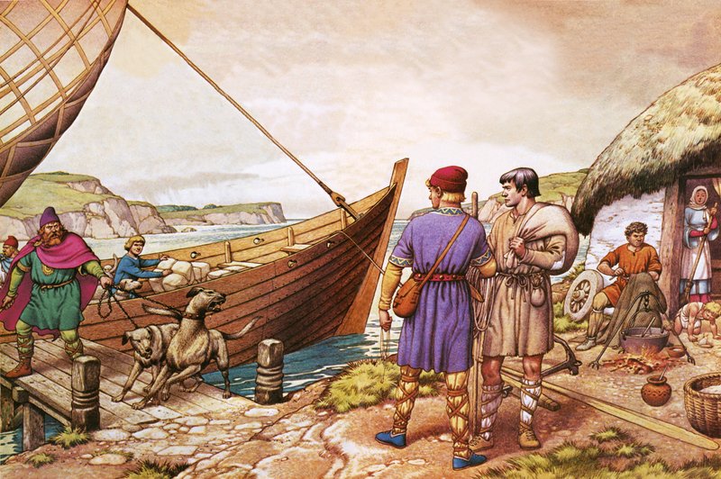 (San) Patricio tuvo la oportunidad de abandonar Irlanda, donde había sido retenido como esclavo. de Pat (1907 95) Nicolle