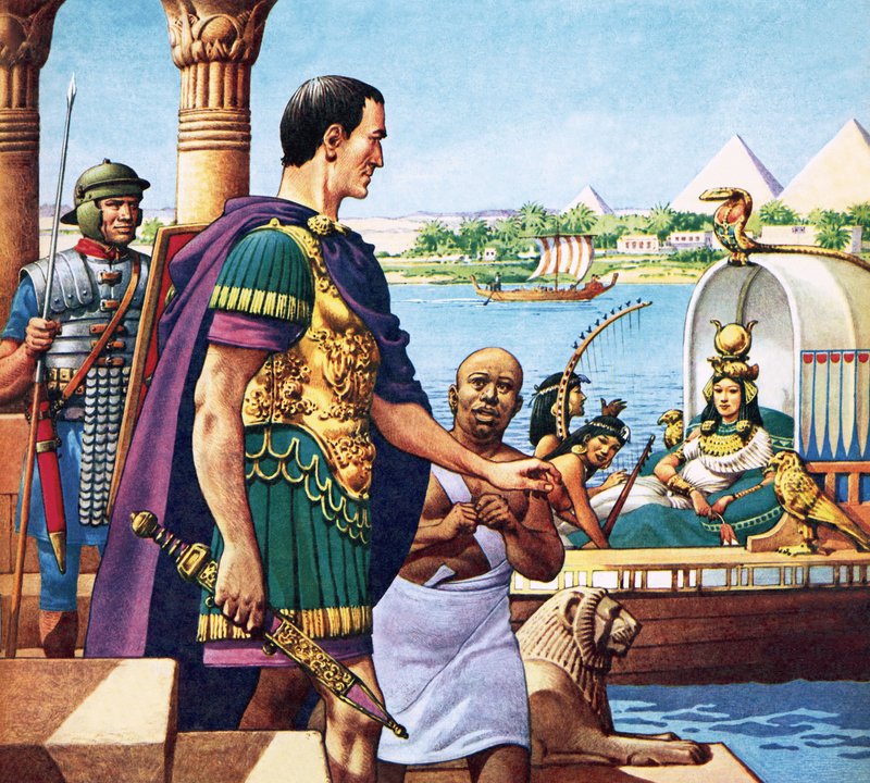 César y Cleopatra de Pat (1907-95) Nicolle