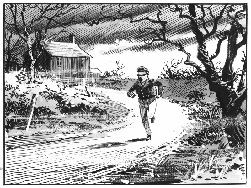 Ilustración para Grandes esperanzas de Charles Dickens (pluma y tinta) de Pat (1907 95) Nicolle