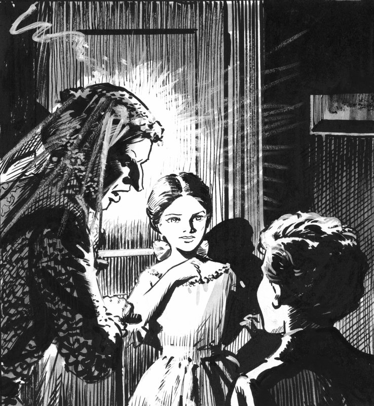 Ilustración para Grandes esperanzas de Charles Dickens (pluma y tinta) de Pat (1907 95) Nicolle