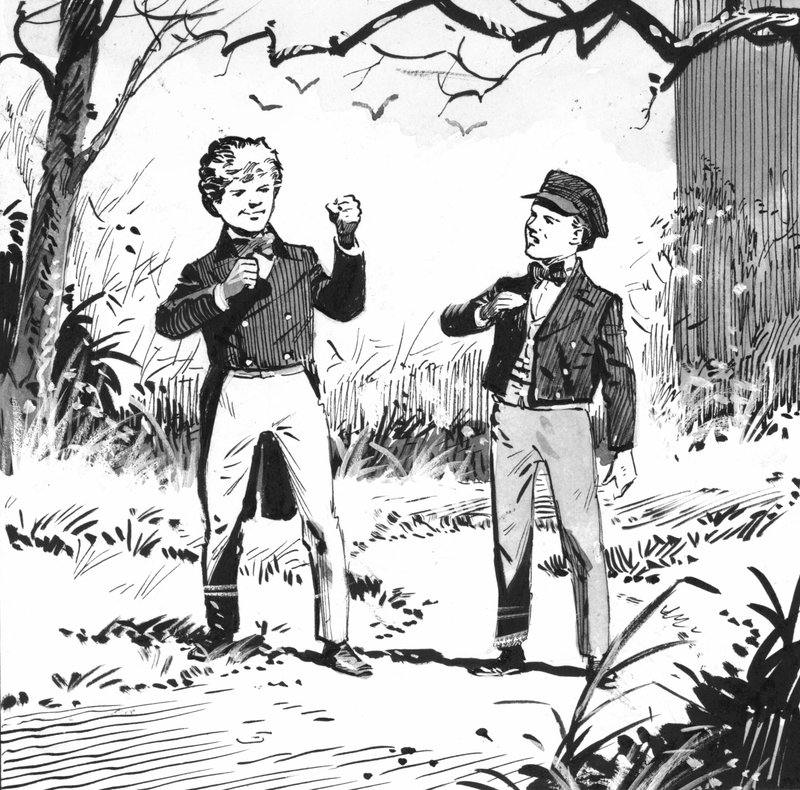 Ilustración para Grandes esperanzas de Charles Dickens (pluma y tinta) de Pat (1907 95) Nicolle