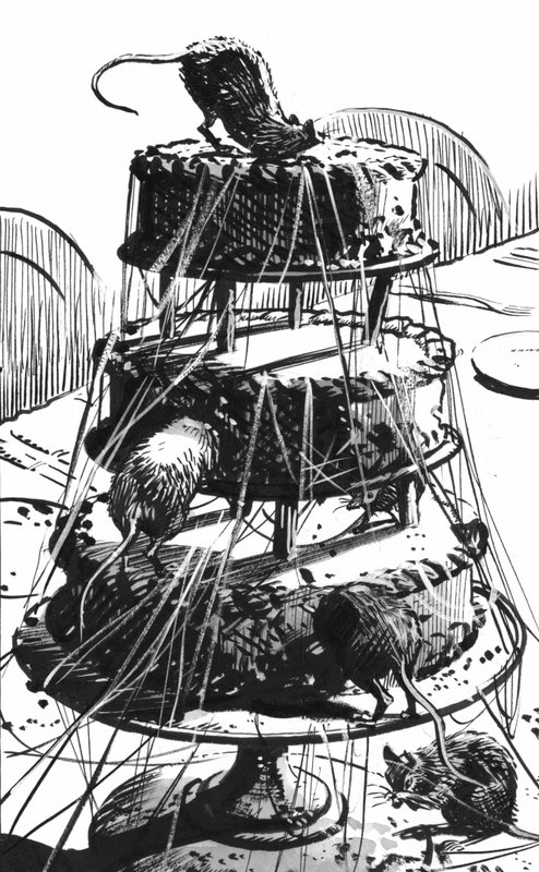 Ilustración para Grandes esperanzas de Charles Dickens (pluma y tinta) de Pat (1907 95) Nicolle