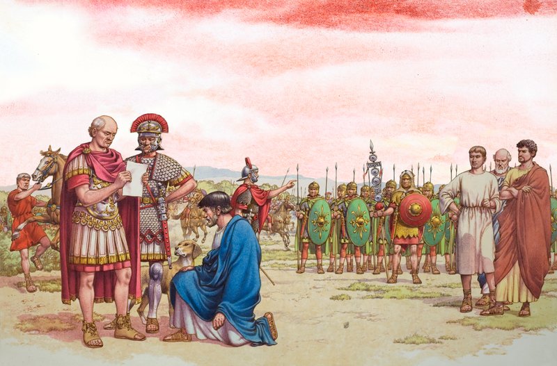 Llamamiento de Romano Británico al General Aetius de Pat (1907 95) Nicolle