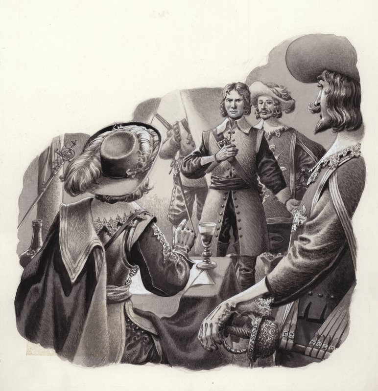 Sebastien Vauban, el mayor experto europeo en guerra de asedio (gouache sobre papel) de Pat (1907 95) Nicolle