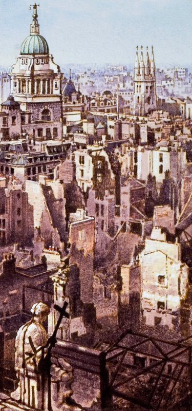Vista de San Pablo durante el Blitz de Pat (1907 95) Nicolle