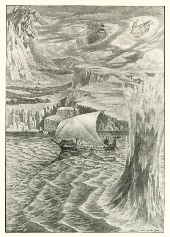Ilustración para la Odisea de Homero (litografía) de Patten (after) Wilson