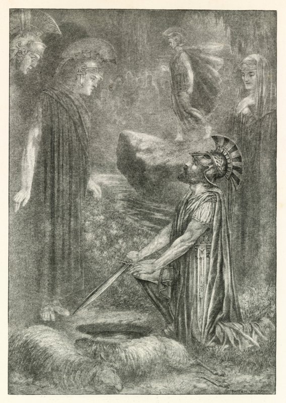 Ilustración para la Odisea de Homero (litografía) de Patten (after) Wilson