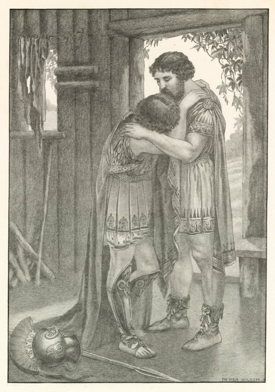 Ilustración para la Odisea de Homero (litografía) de Patten (after) Wilson