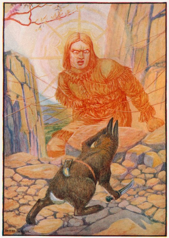 "Vuelve, Tavwots", gritó el sol (litografía en color) de Patten Wilson