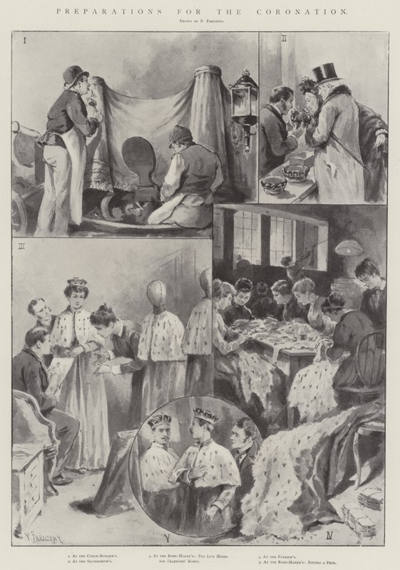 Preparativos para la Coronación de Paul Frenzeny
