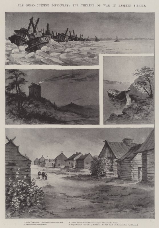 La Dificultad Ruso-China, el Teatro de la Guerra en Siberia Oriental de Paul Frenzeny