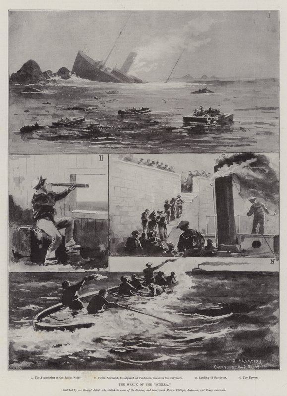 El naufragio del Stella de Paul Frenzeny
