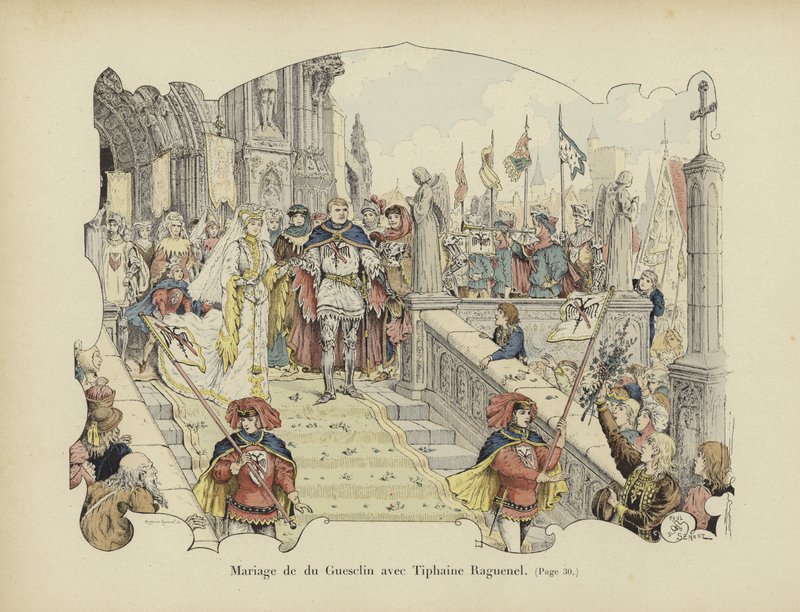 Boda de Bertrand du Guesclin y Tiphaine Raguenel de Paul de Semant