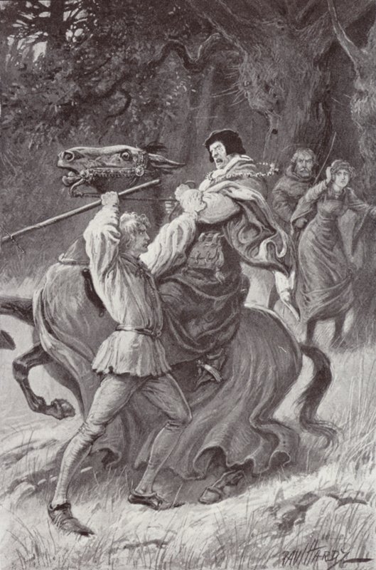 Ilustración para The Cloister and The Hearth de Charles Reade de Paul (after) Hardy
